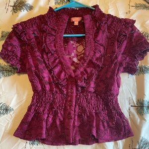Sugar thrillz mind your manners lace top